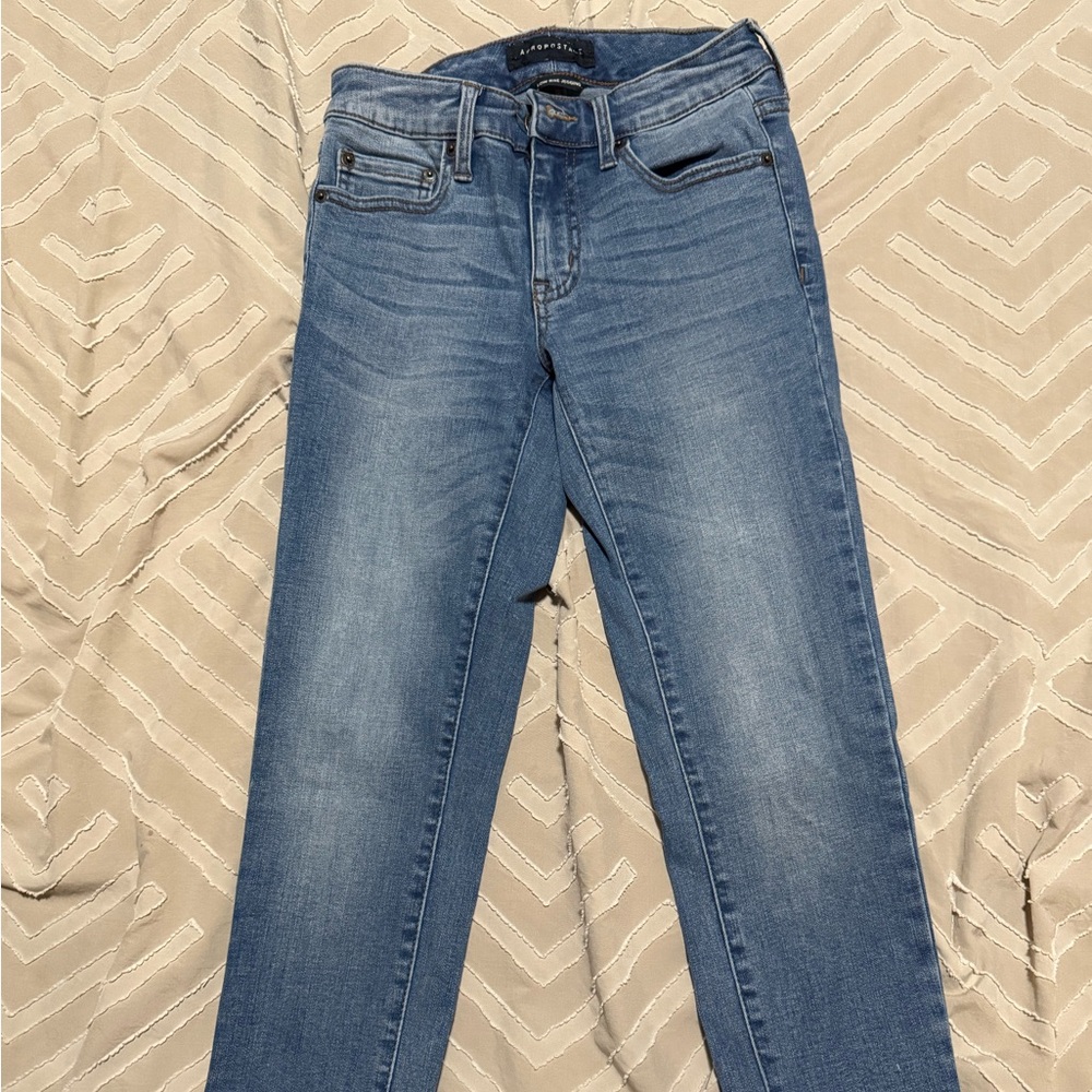 Aeropostale Blue Low Rise Jegging